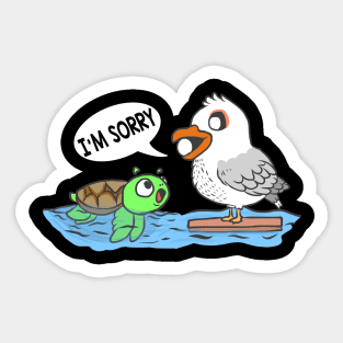 Funny Humor Sorry I'm Sorry Animals Funny Sticker